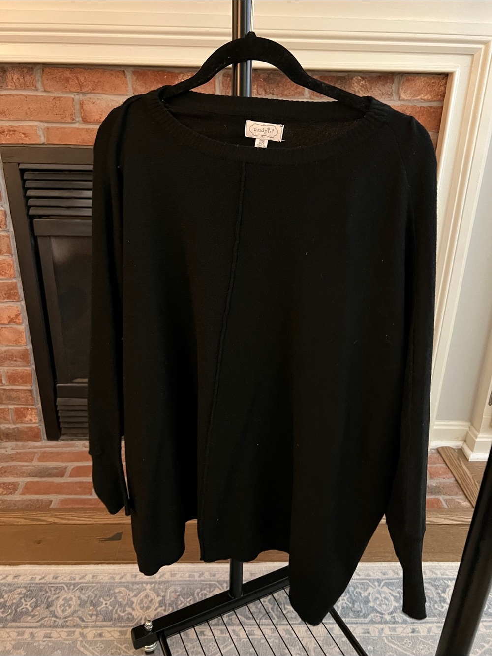 Mud Pie Black Crewneck Sweater